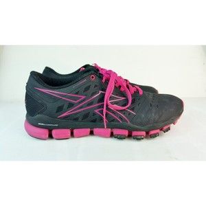 Reebok Women's Size 8 RealFlex Fusion TR 3.0 Running Shoe,Black/Pink V4626